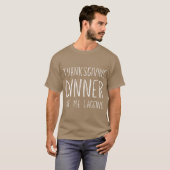 Funny Thanksgiving dinner got me lagging Oversized T-shirt (Voorkant volledig)