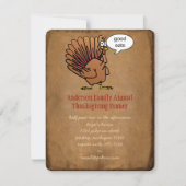 Funny Thanksgiving Dinner Kaart (Voorkant)