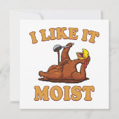 Funny Thanksgiving Foods Family Group Set I LIKE I Kaart (Achterkant)