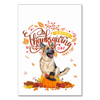Funny Thanksgiving geeft Duits Shepherd Dog Kaart