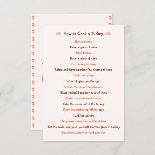 Funny Thanksgiving hoe Turkije Kaart ontvangt