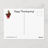 Funny Thanksgiving Holiday Briefkaart (Achterkant)