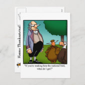 Funny Thanksgiving Humor Briefkaart (Voorkant / Achterkant)