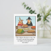 Funny Thanksgiving Humor Briefkaart (Staand voorkant)