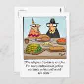 Funny Thanksgiving Humor Briefkaart (Voorkant / Achterkant)