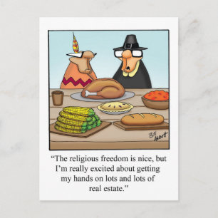 Funny Thanksgiving Humor Briefkaart