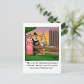 Funny Thanksgiving Humor Briefkaart (Staand voorkant)