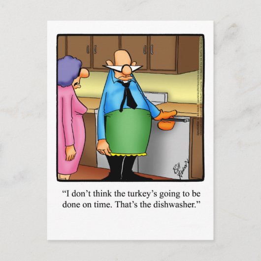 Funny Thanksgiving Humor Briefkaart (Voorkant)