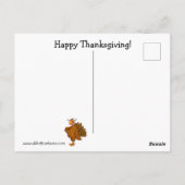 Funny Thanksgiving Humor Briefkaart (Achterkant)