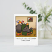 Funny Thanksgiving Humor Briefkaart (Staand voorkant)