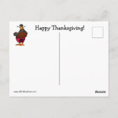 Funny Thanksgiving Humor Briefkaart (Achterkant)