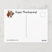 Funny Thanksgiving Humor Briefkaart (Achterkant)