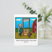 Funny Thanksgiving Humor Briefkaart (Staand voorkant)