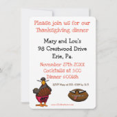 Funny Thanksgiving Humor "Cheap Wine" Uitnodiginge Kaart (Achterkant)