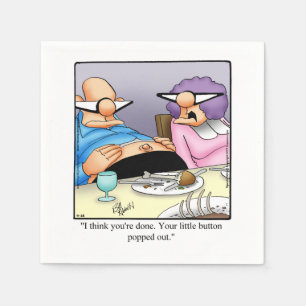Funny Thanksgiving Humor Cocktail Napkins Servet