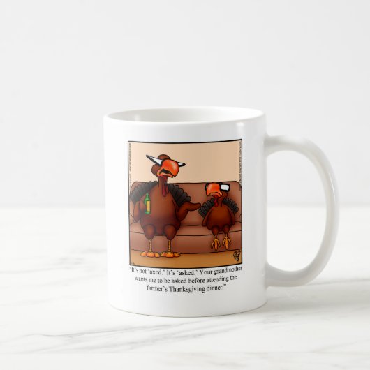 Funny Thanksgiving Humor Mok (Rechts)