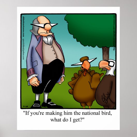 Funny Thanksgiving Humor Poster (Voorkant)