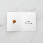 Funny Thanksgiving Humor Wenskaart Feestdagen Kaart (Binnen)