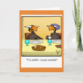 Funny Thanksgiving Humor Wenskaart Feestdagen Kaart (Voorkant)