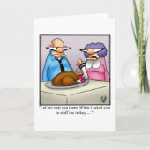 Funny Thanksgiving Humor Wenskaart Feestdagen Kaart (Voorkant)