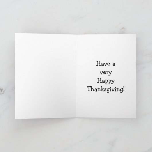 Funny Thanksgiving Humor Wenskaart Feestdagen Kaart (Binnen)