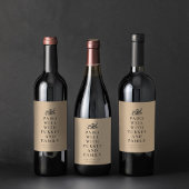 Funny Thanksgiving is goed met familie Wijn Etiket