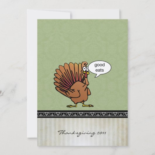Funny Thanksgiving Kaart (Achterkant)