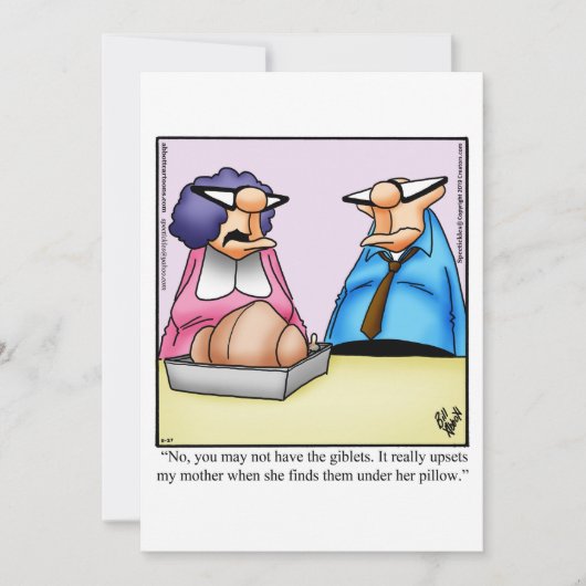 Funny Thanksgiving Kaart (Voorkant)