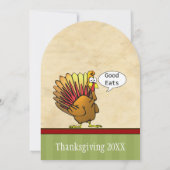 Funny Thanksgiving Kaart (Achterkant)