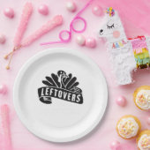 Funny Thanksgiving Leftovers zijn voor Quitters Tu Papieren Bordje (Feest)