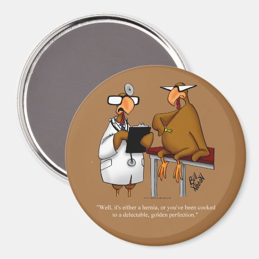 Funny Thanksgiving Refrigerator Magnet (Recto/Verso)