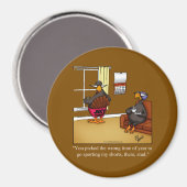 Funny Thanksgiving Refrigerator Magnet (Recto/Verso)