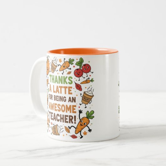 Funny Thanksgiving Teacher Appreciation Mug (Devant gauche)