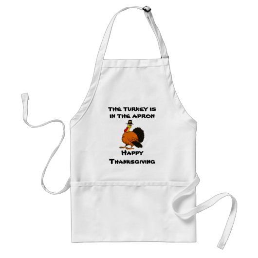 Funny Thanksgiving Turkey Apron Standaard Schort (Voorkant)