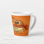 Funny Thanksgiving Turkey Latte Mug (Angle droit)