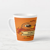 Funny Thanksgiving Turkey Latte Mug Latte Mok (Linkerhoek)