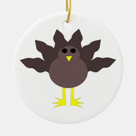Funny Thanksgiving Turkey Ornament (Voorkant)