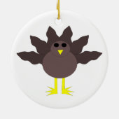Funny Thanksgiving Turkey Ornament (Achterkant)