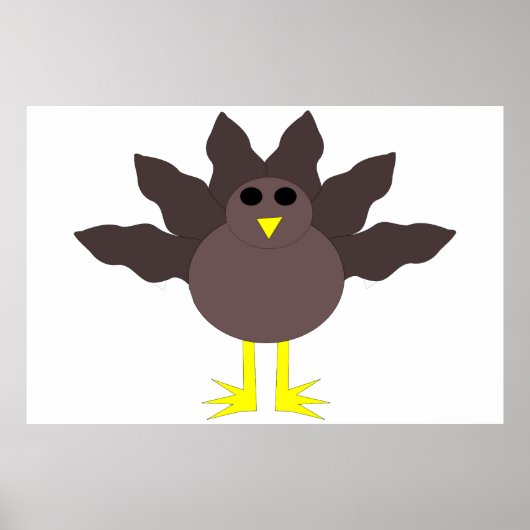 Funny Thanksgiving Turkey Poster (Voorkant)