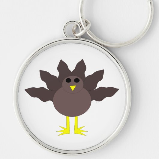 Funny Thanksgiving Turkey Sleutelhanger (Voorkant)
