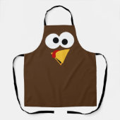 Funny Thanksgiving Turkije gezicht Schort (Voorkant)