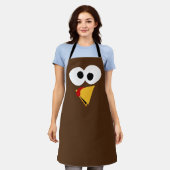 Funny Thanksgiving Turkije gezicht Schort (Gedragen)
