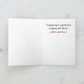 FUNNY THANKSGIVING - TURKIJE KINDEREN FEESTDAGEN KAART (Binnen)