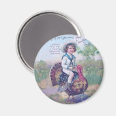 Funny Thanksgiving Turkije Magneet (Voorkant / Achterkant)