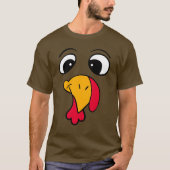 Funny Thanksgiving Turkije T-shirt (Voorkant)