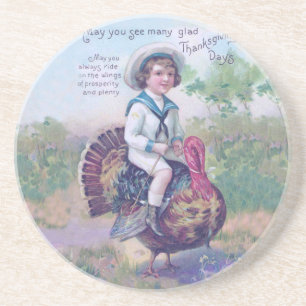 Funny Thanksgiving Turkije Zandsteen Onderzetter