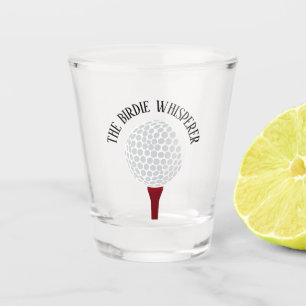 Funny The Birdie Whisperer Golf Ball T-shirt Shot Glas