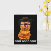 Funny The Burnt Peanut Goop Bungulator Tee Kaart (Gele Bloem)