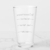 Funny the Drunkpreneur Beer Glas (Achterkant)