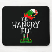 Funny The Hangry Elf Matching Family Group Gift Ch Muismat (Voorkant)